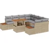 Image de vidaXL - Tuinbank - Set - met - opslag - 9 - pcs - Beige - Poly - rattan
