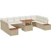 Image de vidaXL - Tuinbank - Set - met - opslag - 11 - pcs - Beige - Poly - rattan
