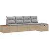 Image de vidaXL - Tuinbank - Set - 5 - st - Beige - poly - rattan
