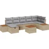 Image de vidaXL - Tuinbank - Set - 8 - st - Beige - poly - rattan