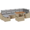 Image de vidaXL - Tuinbank - Set - 8 - st - Beige - poly - rattan