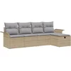 Image de vidaXL - Tuinbank - Set - 5 - st - Poly - rattan