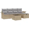 Image de vidaXL - Tuinbank - Set - 6 - st - Poly - rattan
