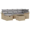 Image de vidaXL - Tuinbank - Set - 7 - st - Poly - rattan
