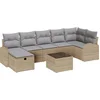 Image de vidaXL - Tuinbank - Set - 8 - st - Beige - poly - rattan