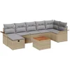 Image de vidaXL - Tuinbank - Set - 8 - st - Beige - Poly - rattan