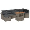 Image de vidaXL - Tuinbank - Set - 8 - pcs - Grijs - poly - rattan