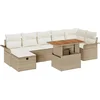 Image de vidaXL - Tuinbank - Set - 8 - pcs - Beige - poly - rattan