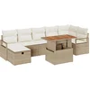 Image de vidaXL - Tuinbank - Set - 8 - pcs - Beige - poly - rattan