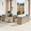 Image de vidaXL - Tuinbank - Set - 10 - pcs - Beige - poly - rattan