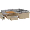 Image de vidaXL - Tuinbank - Set - 12 - st - Beige - poly - rattan