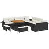Image de vidaXL - Tuinbank - Set - 13 - pcs - Zwart - poly - rattan
