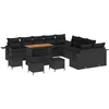 Image de vidaXL - Tuinbank - Set - 14 - pcs - Zwart - poly - rattan