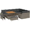 Image de vidaXL - Tuinbank - Set - 12 - pcs - Grijs - poly - rattan