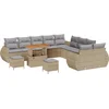 Image de vidaXL - Tuinbank - Set - 13 - st - Beige - poly - rattan