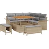 Image de vidaXL - Tuinbank - Set - 8 - st - Beige - poly - rattan