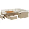Image de vidaXL - Tuinbank - Set - 12 - st - Beige - poly - rattan