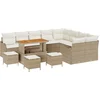 Image de vidaXL - Tuinbank - Set - 13 - st - Beige - poly - rattan