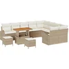 Image de vidaXL - Tuinbank - Set - 12 - st - Beige - poly - rattan