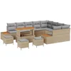Image de vidaXL - Tuinbank - Set - 12 - pcs - Beige - poly - rattan