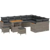 Image de vidaXL - Tuinbank - Set - 12 - pcs - Grijs - poly - rattan