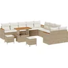 Image de vidaXL - Tuinbank - Set - 13 - pcs - Beige - poly - rattan