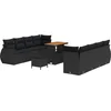 Image de vidaXL - Tuinbank - Set - met - opslag - 11 - pcs - Zwart - Poly - rattan