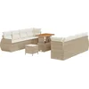Image de vidaXL - Tuinbank - Set - met - opslag - 11 - pcs - Beige - Poly - rattan