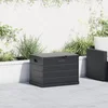 Image de vidaXL - Tuinopslagdoos - Kunststof - 77,5 - x - 54,5 - x - 53 - cm - Antraciet