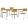Image de vidaXL - Buiten - Eettafel - Set - 5 - st - 180 - x - 90 - x - 75 - cm