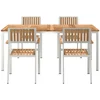 Image de vidaXL - Buiten - Eettafel - Set - 5 - st - 180 - x - 90 - x - 75 - cm