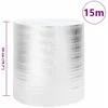 Image de vidaXL - Radiatorfolie - Zilver - 15 - x - 0,5 - m - Polyetheen