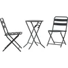 Image de vidaXL - Tuin - Bistro - Set - 3 - pcs - Antraciet - Staal