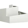 Image de vidaXL - Tuin - Plantpot - Wit - 60 - x - 60 - x - 50 - cm - Koudgewalst - staal