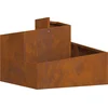 Image de vidaXL - Tuin - Plantpot - Bruin - 60 - x - 60 - x - 50 - cm - Cortenstaal