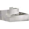 Image de vidaXL - Plantenbak - Zilver - 80 - x - 80 - x - 50 - cm - Roestvrij - staal