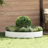 Image de vidaXL - Plantenring - Wit - 120 - x - 120 - x - 20 - cm - Koudgewalst - staal