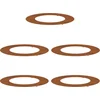 Image de vidaXL - geschikt - voor - vlakke - boomringen - 5 - pcs - Bruin - Ø50 - / - 80 - cm