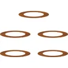 Image de vidaXL - geschikt - voor - vlakke - boomringen - 5 - pcs - Bruin - Ø60 - / - 90 - cm