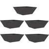 Image de vidaXL - Plantenbak - 5 - st - Zwart - 40 - x - 40 - x - 15 - cm - Koudgewalst - staal