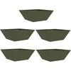 Image de vidaXL - Tuin - Plantpot - 5 - pcs - Olijf - Groen - 40 - x - 40 - x - 15 - cm