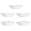 Image de vidaXL - Tuin - Plantpot - 5 - pcs - Wit - 50 - x - 50 - x - 15 - cm - Koudgewalst - staal