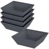 Image de vidaXL - Tuin - Plantpot - 5 - pcs - Antraciet - 50 - x - 50 - x - 15 - cm - Koudgewalst - staal