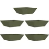 Image de vidaXL - Tuin - Plantpot - 5 - pcs - Olijf - Groen - 50 - x - 50 - x - 15 - cm