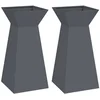 Image de vidaXL - Pilarenbak - 2 - pcs - Antraciet - 35 - x - 35 - x - 73 - cm
