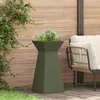 Image de vidaXL - Pilarenbak - Olijfgroen - 35 - x - 35 - x - 73 - cm