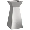 Image de vidaXL - Pilarenbak - Zilver - 35 - x - 35 - x - 73 - cm - Roestvrij - staal