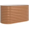 Image de vidaXL - Verhoogd - bed - Bruin - 160 - x - 80 - x - 81 - cm - Staal