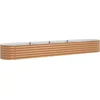 Image de vidaXL - Verhoogd - bed - Bruin - 400 - x - 80 - x - 44 - cm - Staal