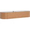 Image de vidaXL - Verhoogd - bed - Bruin - 240 - x - 80 - x - 44 - cm - Staal